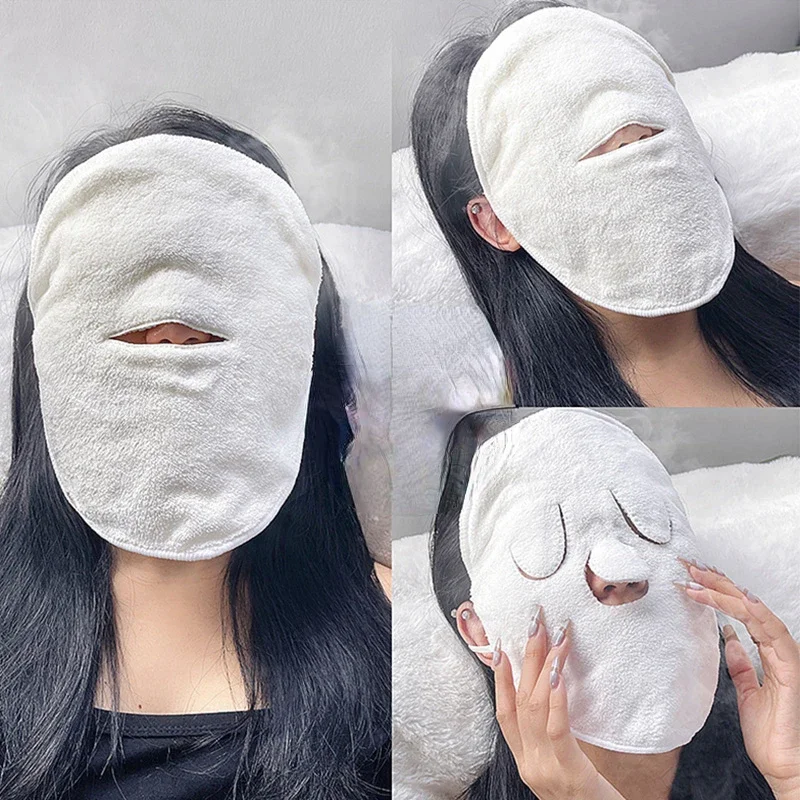 Skin Care Mask Cotton Hot Compress Towel Wet Compress Steamed Face Towel Opens Skin Pore Clean Hot Compress