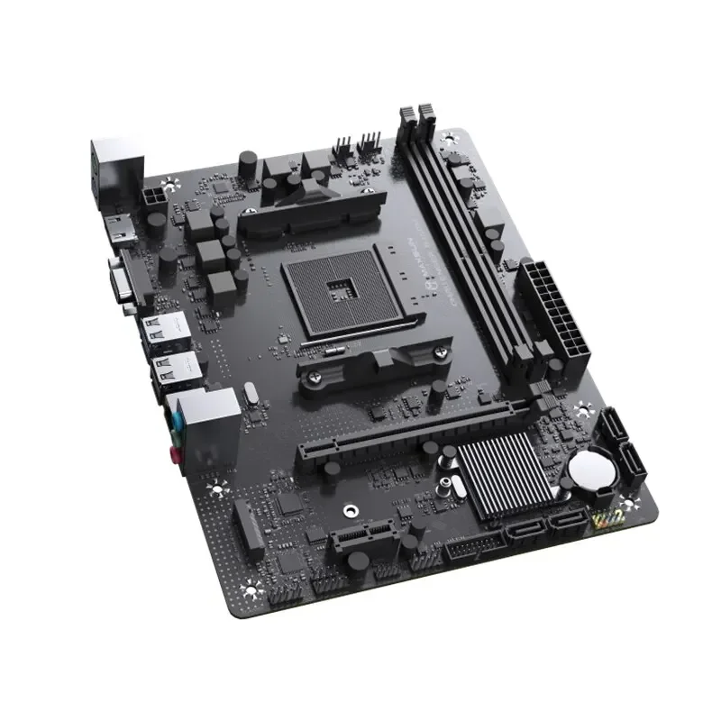 MAXSUN B450 Motherboard Set With AMD Ryzen 5 5600 CPU 2*16GB=32GB Dual-channel DDR4 Memory Support M.2 NVME AM4 B450M Mainboard