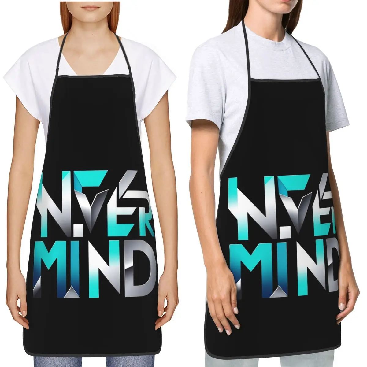 

Фартуки NEVER MIND DESIGN, фартуки для шеф-повара, приготовления пищи, выпечки, водонепроницаемый нагрудник, кухонный сарафан для чистки для женщин и мужчин, живопись