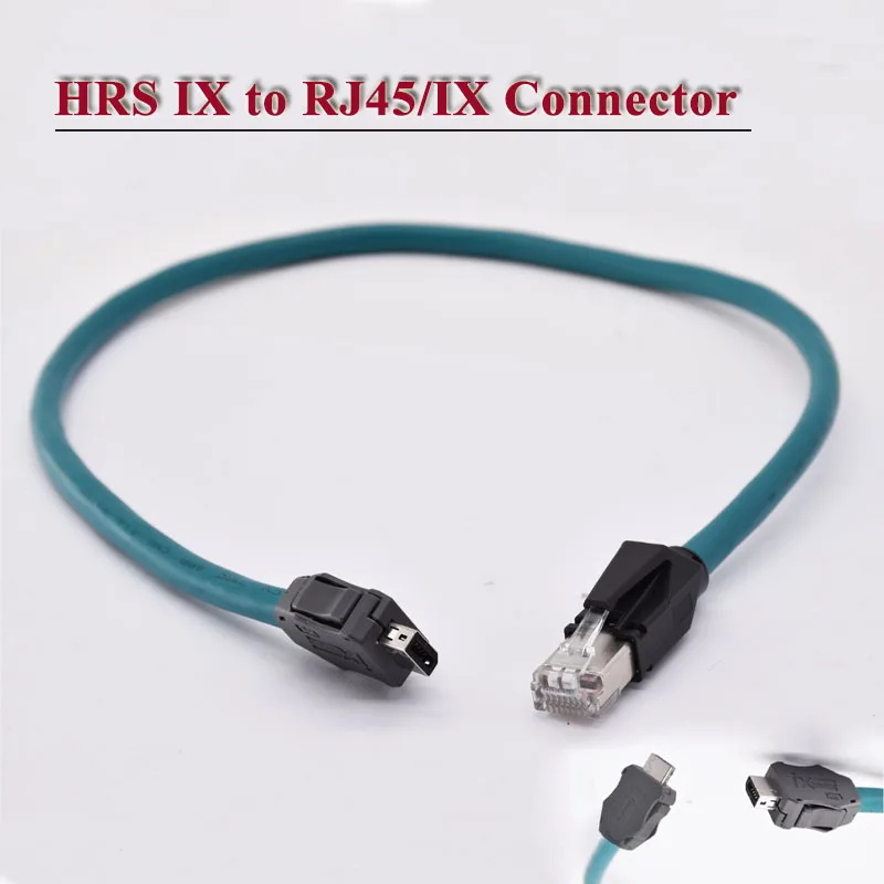 IX to RJ45 Connection Wire Compatible with HRS IX Connector Assembly Straight Plug IX30G-A-10S-CV to RJ45 Male Network Cable