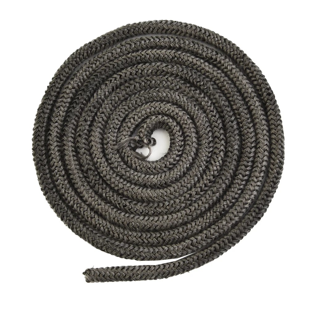 1pc 2m Fireplace Sealing Rope Seal Stove Fire Sealing Strip Wood Burning Stove Log Burner DoorSeal 10/12mm Glass Fiber Fireproof