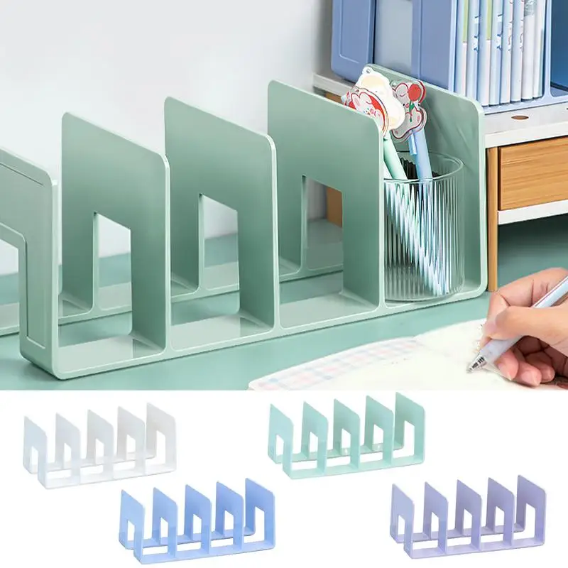 

Acrylic Bookends Non-Skid Bookends Stand Decorative Books Storage Holder Rack Books Shelf Organizer Gift For Books Lover