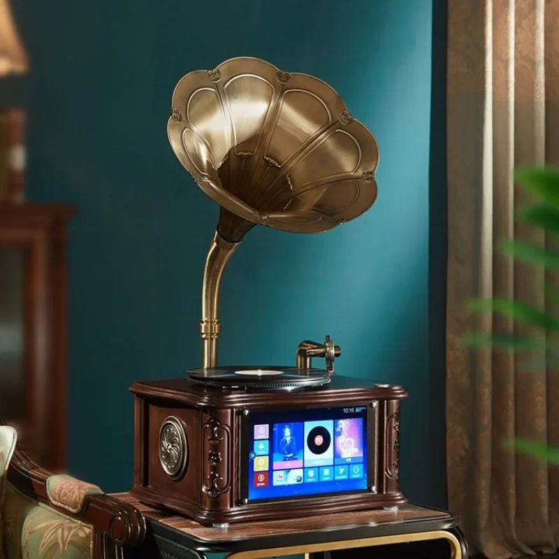 Desktop Desktop Display Gramophone Audio KTV Song Order Android Dual System Vinyl Retro