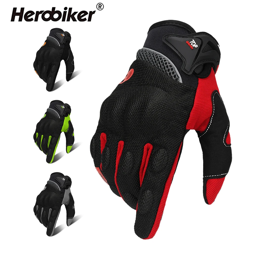 

Motorcycle Gloves Anti Fall And Anti Slip Off-road Riding Gloves Touch Screen Anti Slip Wear-resistant Full Finger Sports Gloves