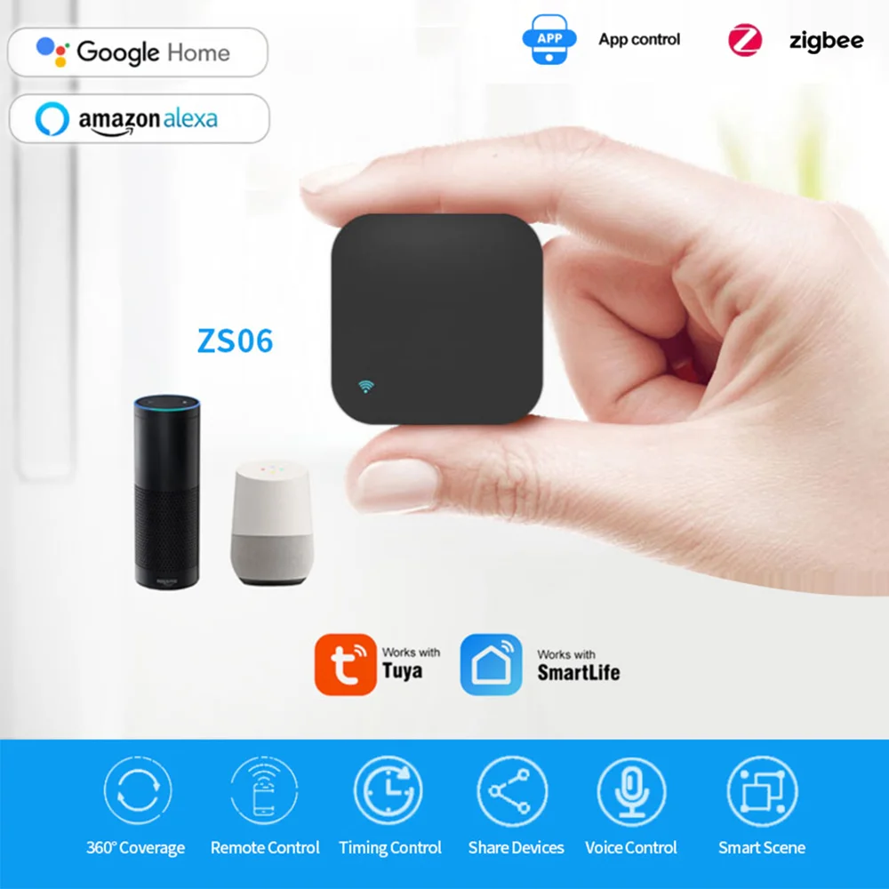 Tuya Zigbee Smart IR-afstandsbediening Universele infraroodafstandsbediening voor Smart Home voor AC TV DVD werkt met Alexa Google Home