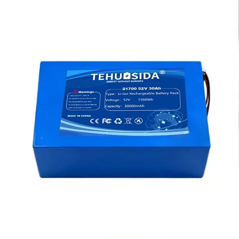 52V30000mAh 21700-14S6P High-capacity Lithium-ion Battery Pack Built-in 35A Balanced 1000W High-power Power Tool Backup Battery