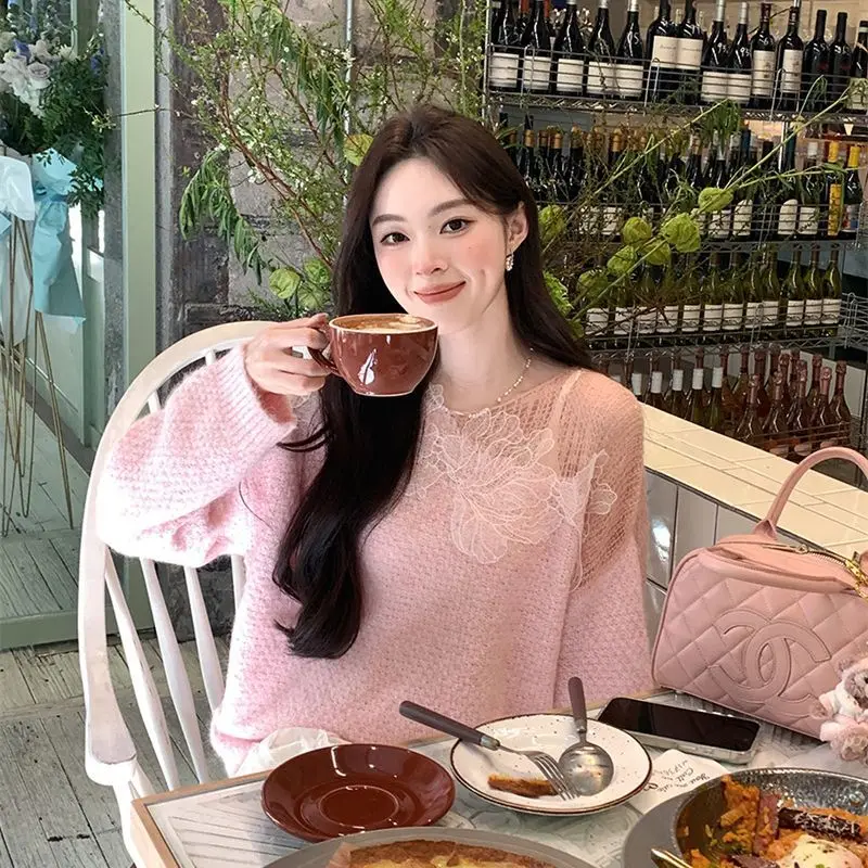 

Свитера Джемперы Пуловеры Женские Дешевые Тренажерный Зал Многослойный Виз Сексуальная Y2K Леди OL Работа Профессиональная Деловая Сценировка Поездка Осень Формальный