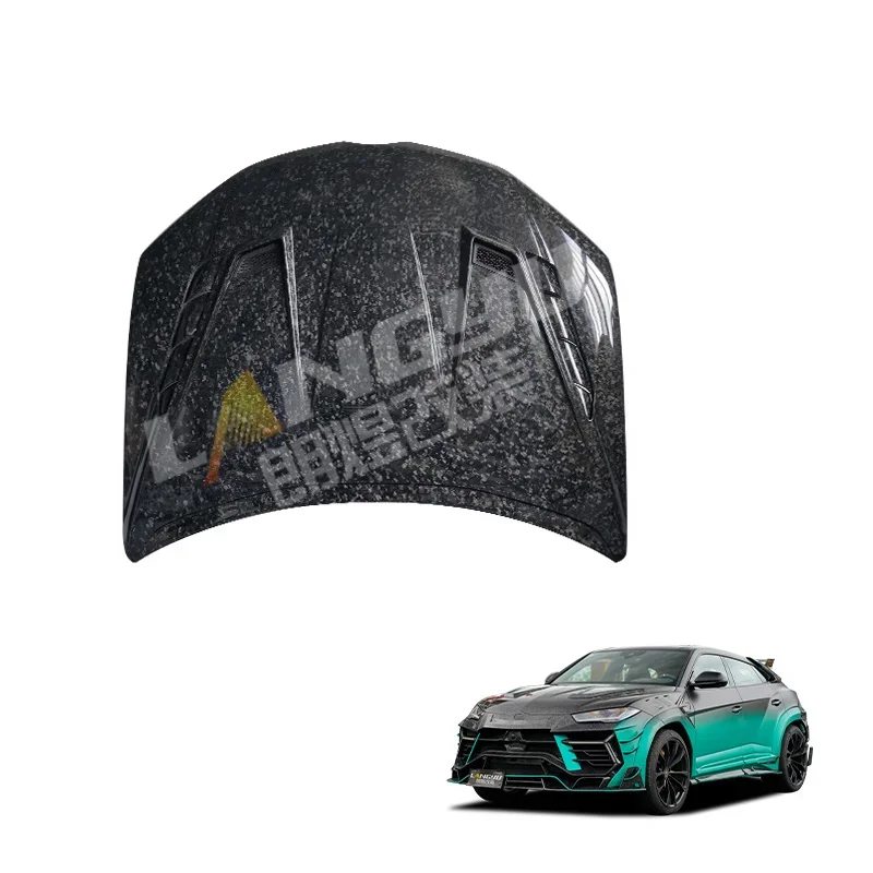 Langyu 2023+ Car Body Parts Engine Cover Dry Forged Carbon for Lamborghini URUS III-Gen MSY Style Front Bonnet Hood