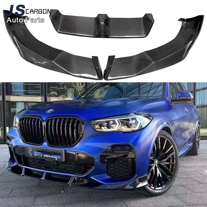 For BMW X5 G05 2018-2022 Carbon Fiber Front Bumper Lip Diffuser Front lip Spoiler Front Chin Spoiler Front lip Upgrade body kit