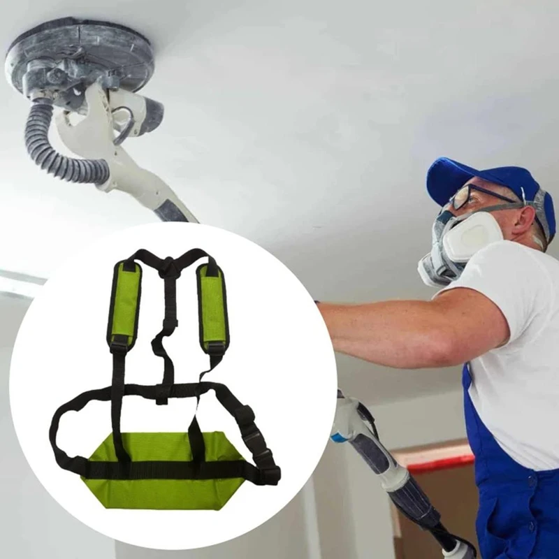 DT15 Drywall Sander Support Harness Strap Electric Wall Grinding Machine Shoulder Strap for Ceiling