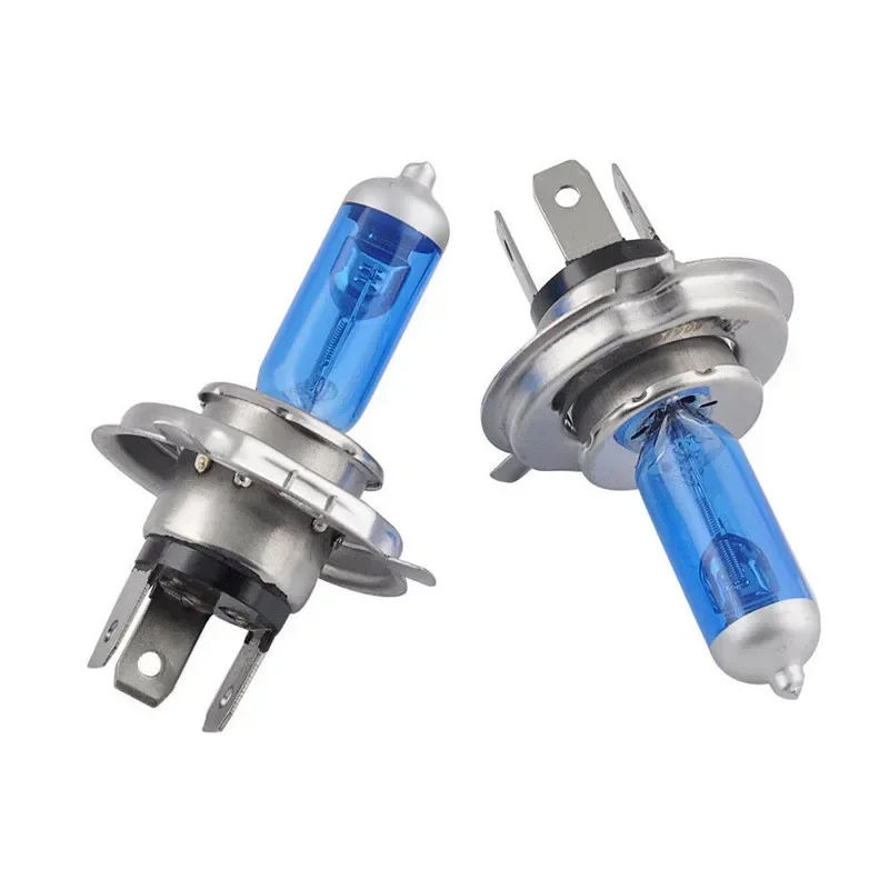 2PCS H4 100W 6000K Car Xenon Gas Halogen Headlight Headlamp Lamp Bulbs Blue Shell Suits For Cars With 12V Battery Voltage image 5