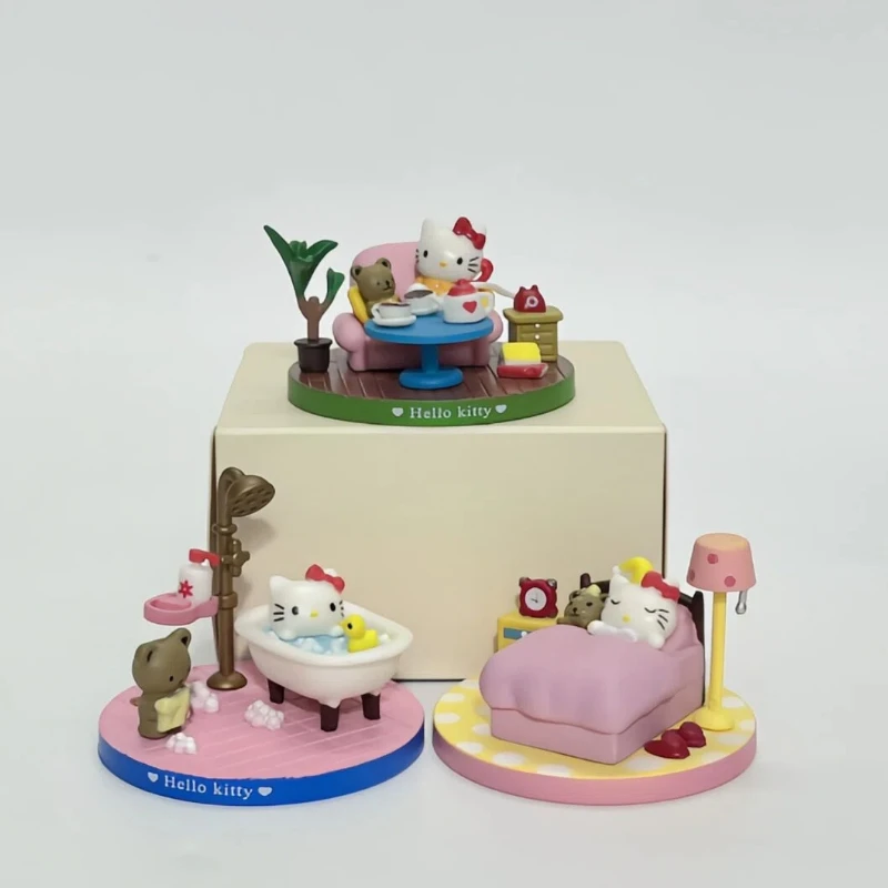 

Новые фигурки Kt Cat Worker: миниатюрные сцены, игрушки в слепых коробках, настольные украшения, подарки-сюрпризы для девочек на праздники