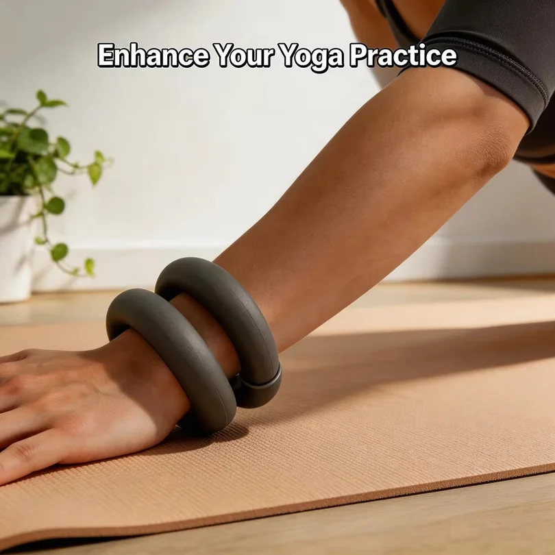 Adjustable Weighted Fitness Bracelet for Running Swimming Yoga Silicone Wrist Weight Bangle Portable Resistance Training Gear