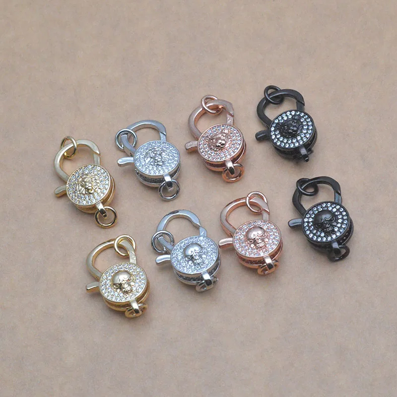 5-ピース-ロット-diy-ジュエリー装飾クラスプ-aaa-キュービックジルコニアスクリューロブスタークラスプファスナー女性のための手作りジュエリーアクセサリー