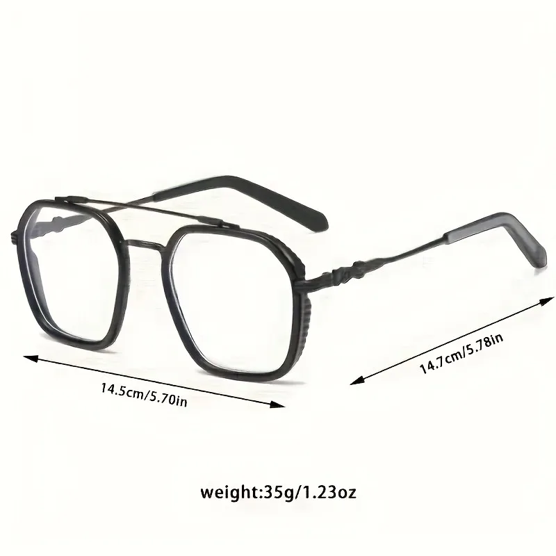 Y2K Style Oval Full Frame Anti Blue Light Glasses