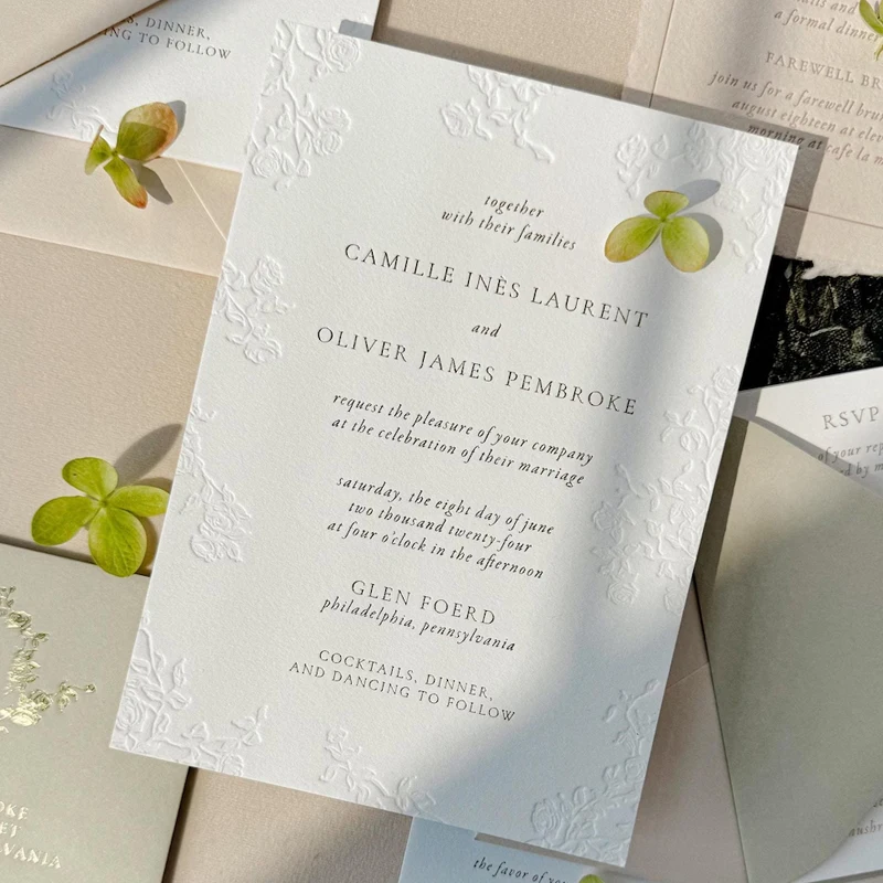 

Свадебные приглашения с надписью, пригласительные билеты на заказ, хлопковая бумага 450 г/м2, тиснение золотой фольги, цветочный дизайн, свадебный подарок