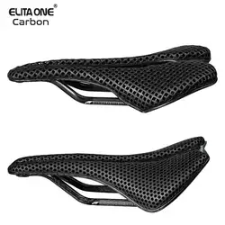 elitaone 3D Printed Bicycle Saddle 248x145mm Carbon Rail Road-Specific Saddles Differentiated Cushioning Areas Comfort Saddle