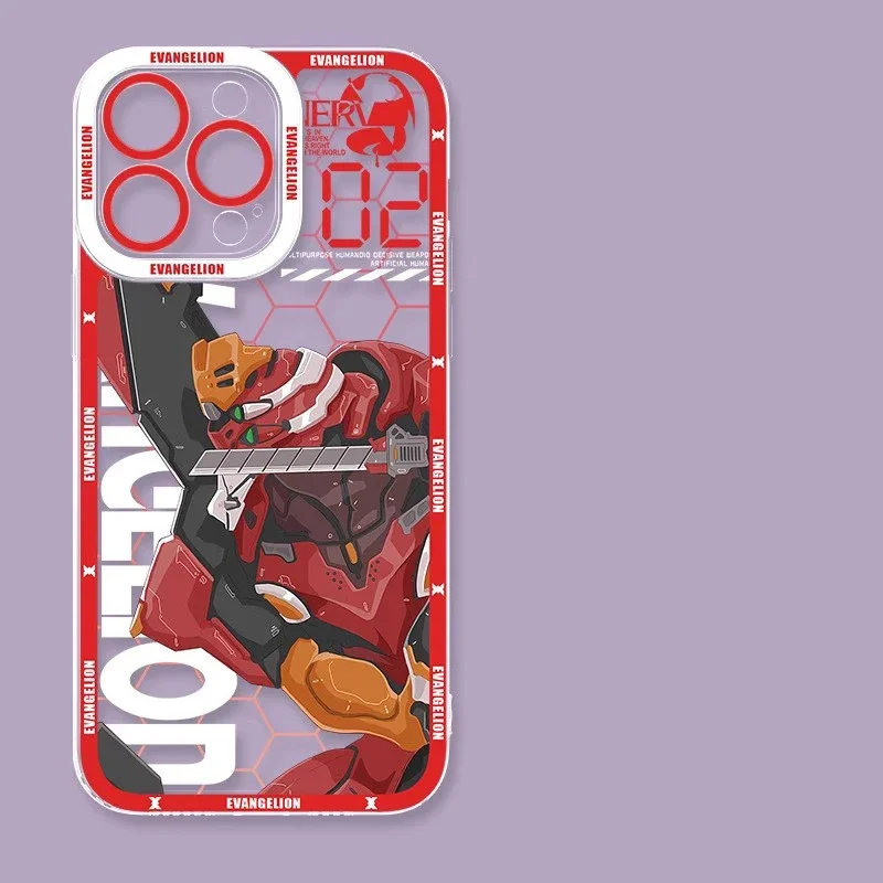 Anime Ikari Shinji Fighter EVA-01 Girl Clear Case For Samsung Galaxy A56 A36 A06 A55 A35 S25 S24 S23 S22 Note 20 Ultra Plus S24 - náhled 5