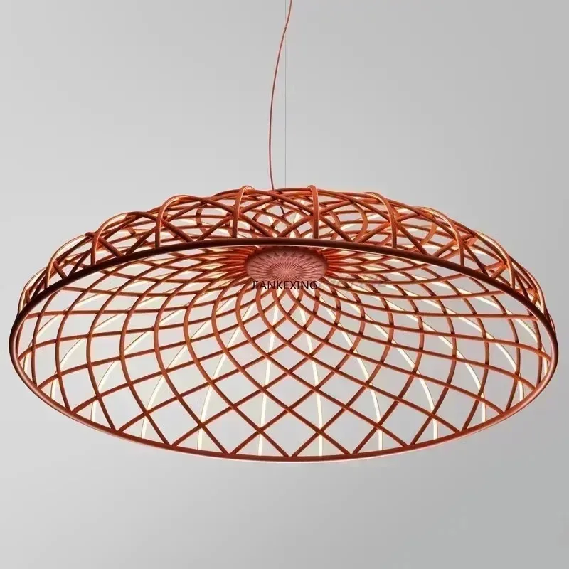 

Nordic Creative Pendant Light Reticular Simplicity Acrylic Lampshade Living Dining Room Cafe Kitchen LED Hanging Lamp Luminaires