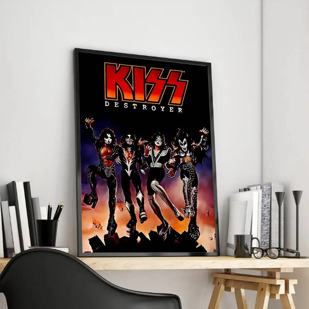 K-Kiss Band Poster Sticky Posters Waterproof Paper Sticker Coffee House Bar Home Decor view 2
