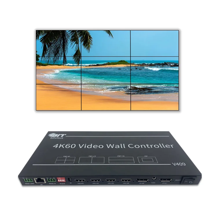 

Professional Audio Video & Lighting 4K Video Wall Controller HD HDMI Matrix 3D IR Remote Control Multi Screen Display