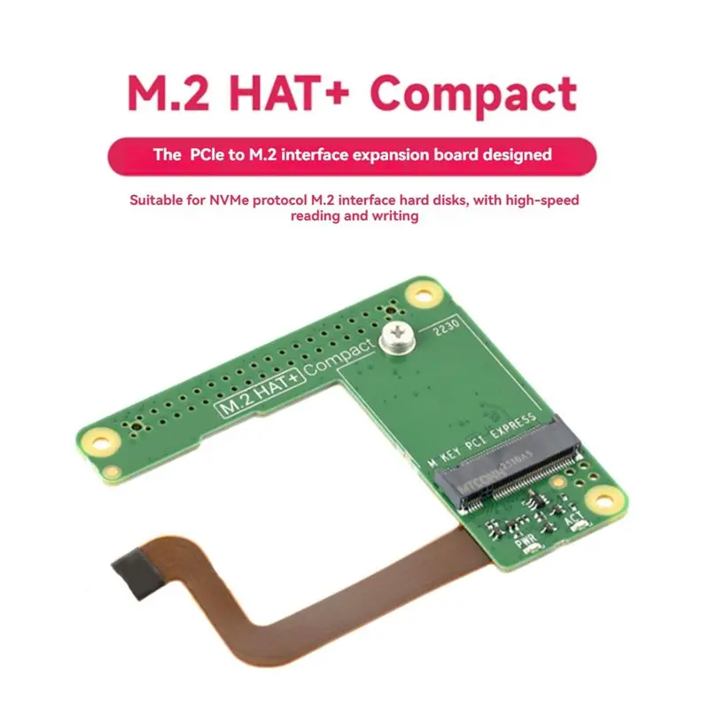 ABZW For Raspberry Pi M. 2 HAT+ Compact Kit Pcle To M. 2 Expansion Board For Nvme M. 2 Hard Drive Support High-Speed Read/Write