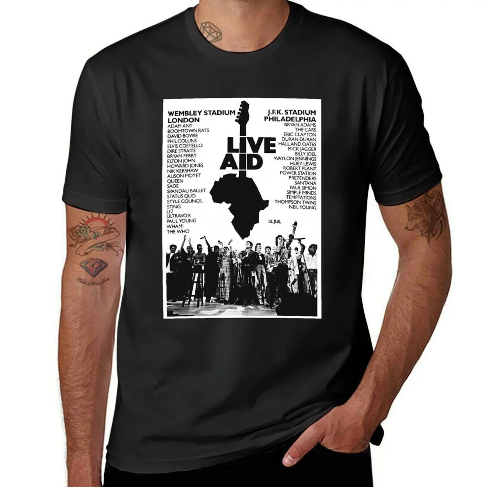 

Live Aid &x27;85 T-Shirt man clothes new gifts and t-shirts oversizeds mens clothes