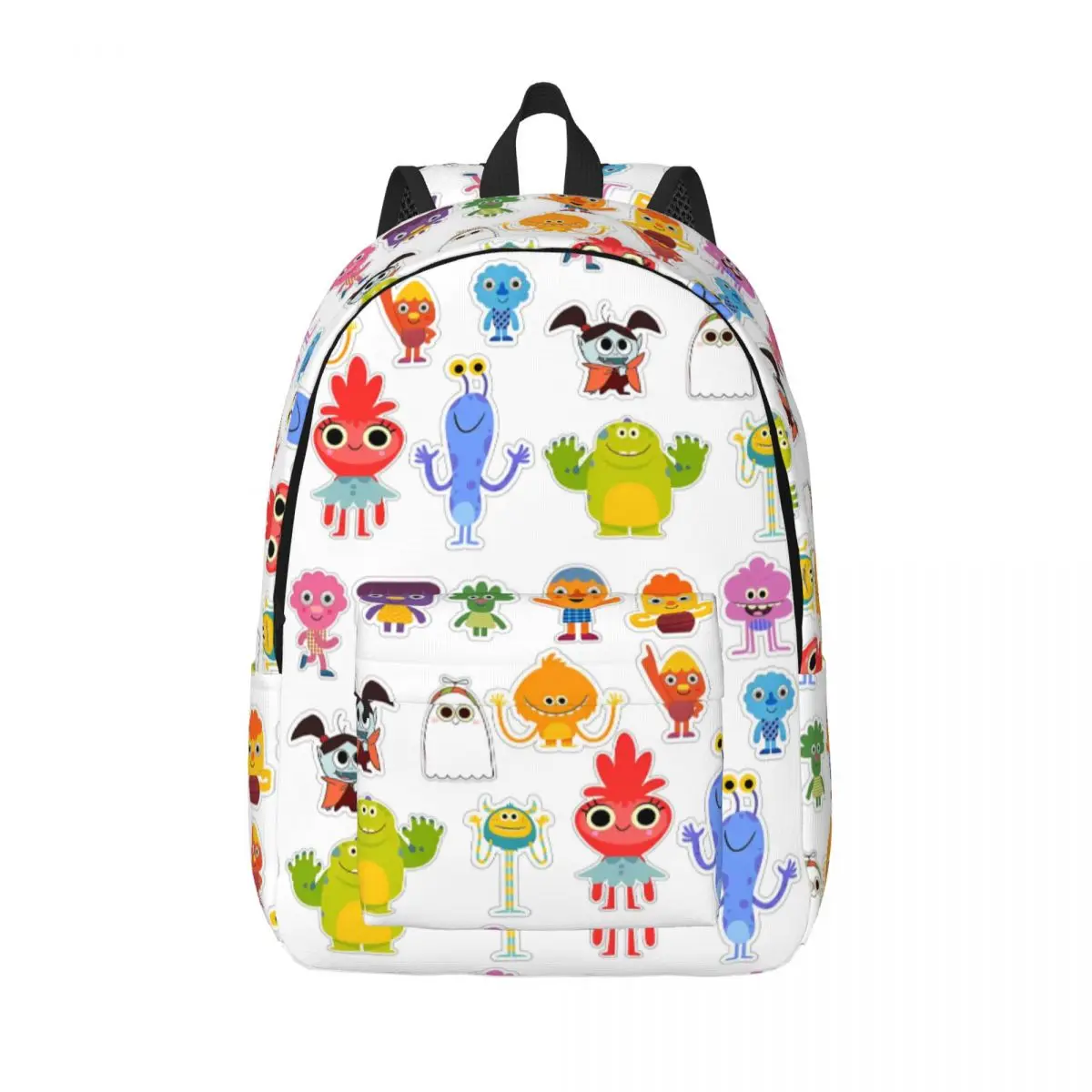 Noodle & Pals Micro Super Simple Classical Backpack Durable School Nursery Rhymes Songs Daypack for Men Women Laptop Canvas Bags