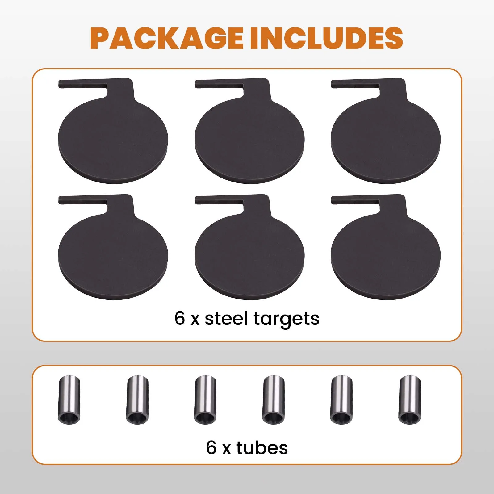 maXpeedingrods 6Pcs AR500 Dueling Tree Paddles 6