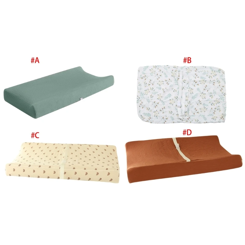 Breathable Baby Changing Table Pad Cotton Foldable Baby Changing Station Pad