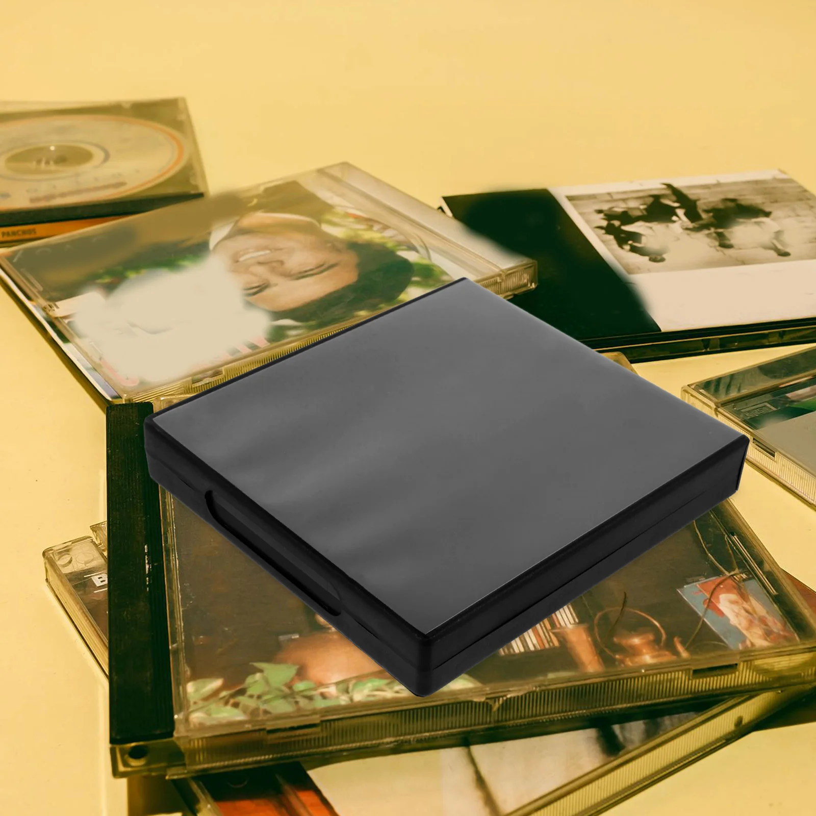 CD Storage Box Case Holder Dvd Cases Packing Boxes Music Portable Organizer Acrylic