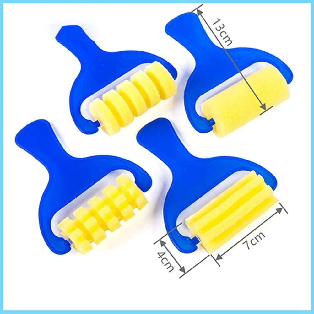 Juego de pinceles de esponja de sello para niños, rompecabezas, juguetes de dibujo de iluminación, pincel de Graffiti DIY, regalo