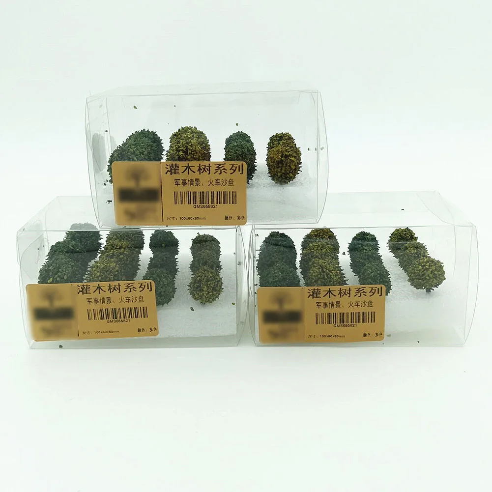 12pcs Diorama Shrub Vegetation Bush Military Simulation Scene for Wargames PJ01