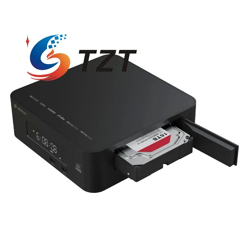 Музыкальный плеер TZT ZIDOO Z30 PRO 8K Встроенный отсек для жесткого диска 6 ГБ DDR + 64 ГБ EMMC Высокоскоростной аудиоплеер с управлением Wi-Fi и Bluetooth