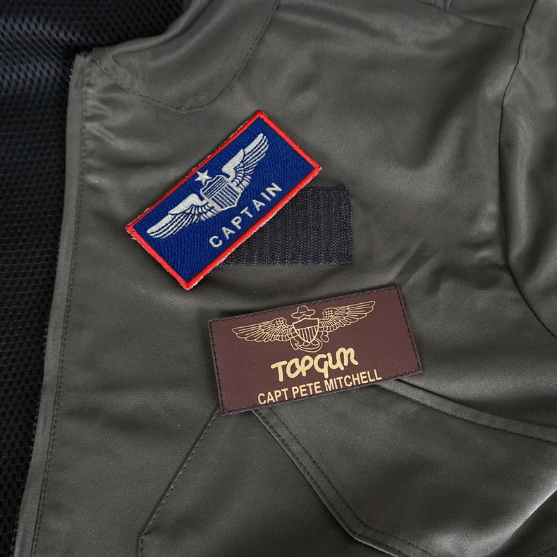 Top Gun Jacket Maverick Bomber Cosplay Pilot Costume Jacket Zipper Jackets