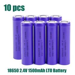 18650 LTO Battery 2.4V 1500mAh Flat Top Titanate Rechargeable Battery 20000 Times Long Cycle Life For Power Tool DIY Battery