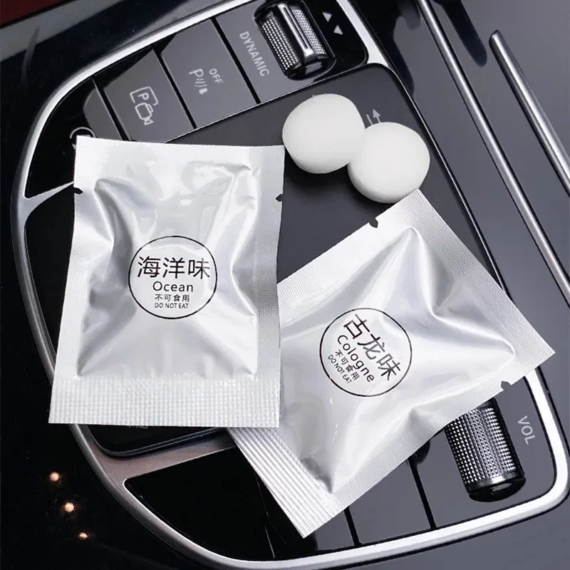 1/10/20Pcs Car Solid Balm Round Aroma Tablet Replacement Cartridge Air Vent Aroma Air Freshener Car Interior Products