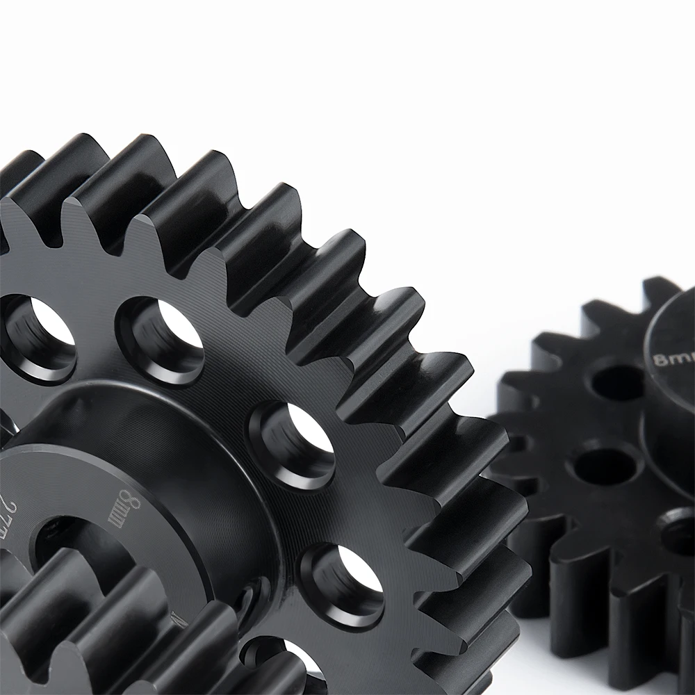 TRINOOD 1 Stück M1,5 Stahl-Motorgetriebe Ritzel 8 mm 24 Zähne 25 Zähne 26 Zähne 27 Zähne 30 Zähne für 1/5 X-MAXX, 1/10 E-REVO RC Buggy Truck Teile – Detail 6
