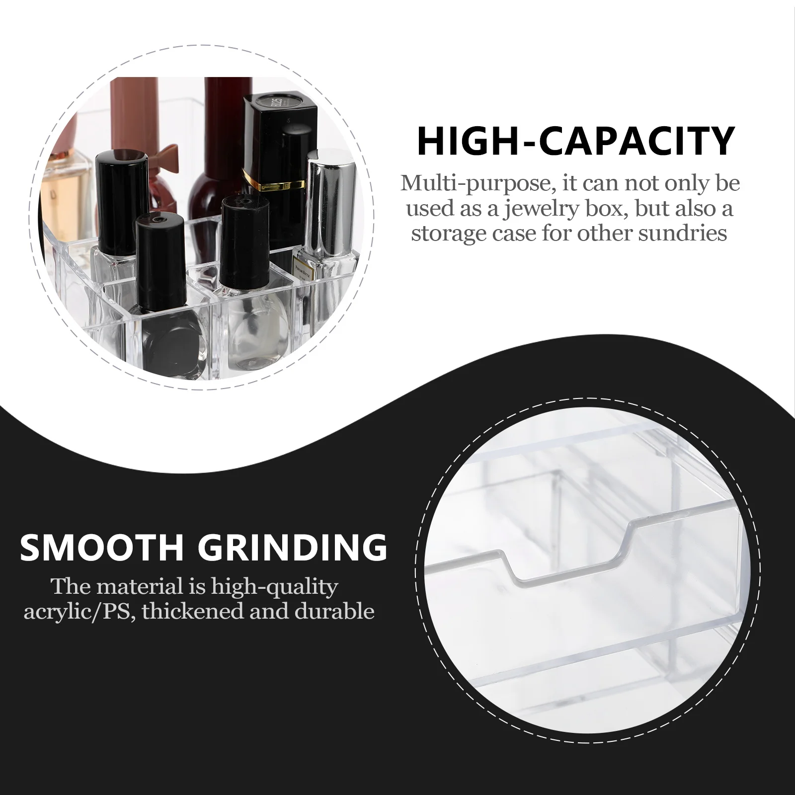

Storage Box Multilayer Acrylic Jewelry ganizer Transparent Container Desk Accessories Case Drawer Type Storage Solution