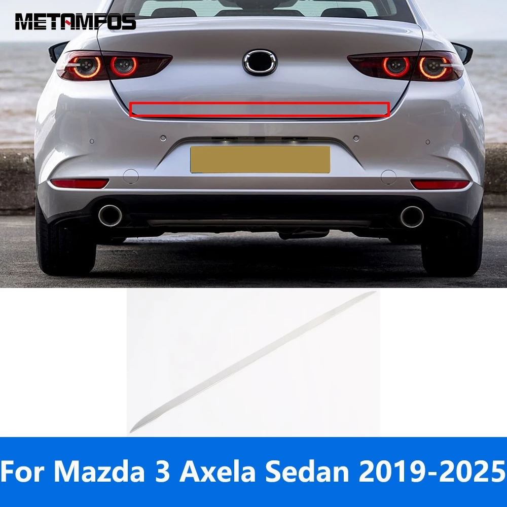 

For Mazda 3 M3 Axela Sedan 2019 2020 2021 2022 2023 2024 2025 Rear Trunk Lid Tailgate Door Boot Trim Accessories Car Styling