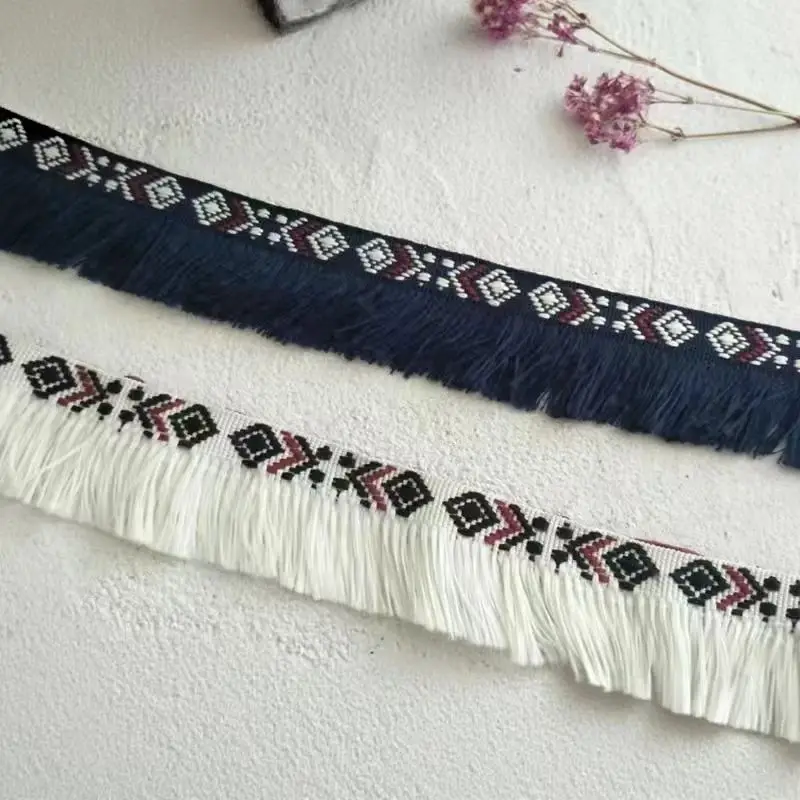 

2-метровый уникальный и элегантный красочный этнический стиль, кружевной воротник с кисточками и манжеты, украшения, аксессуары для одежды, материал ручной работы