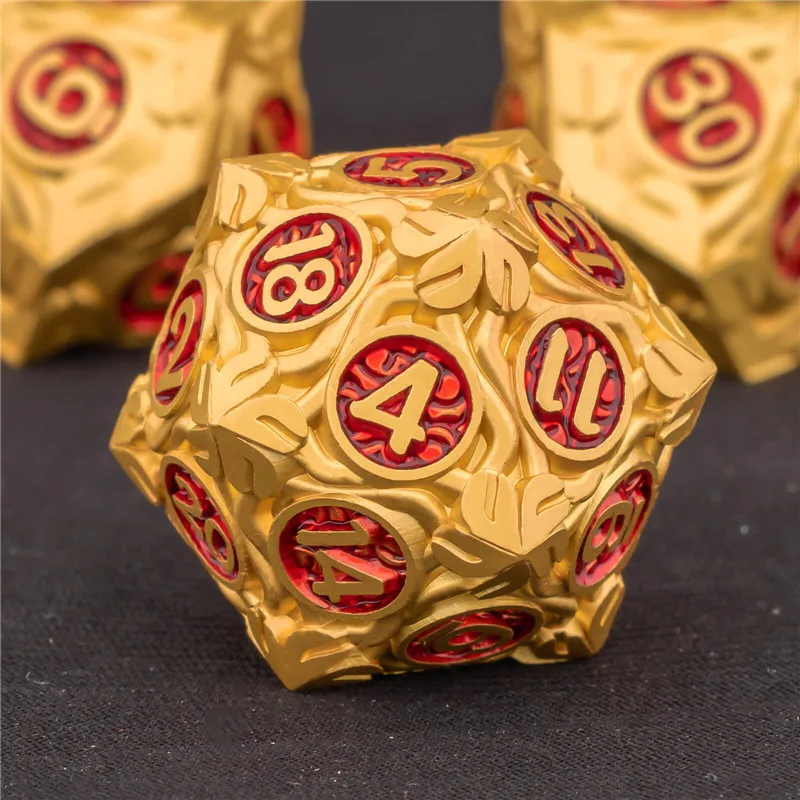 

KERWELLSI Tree Root Dnd Metal Dice Set D&D, D+D Polyhedral Dice For D dnd D Dungeon and Dragon Pathfinder Role Playing Game Dice