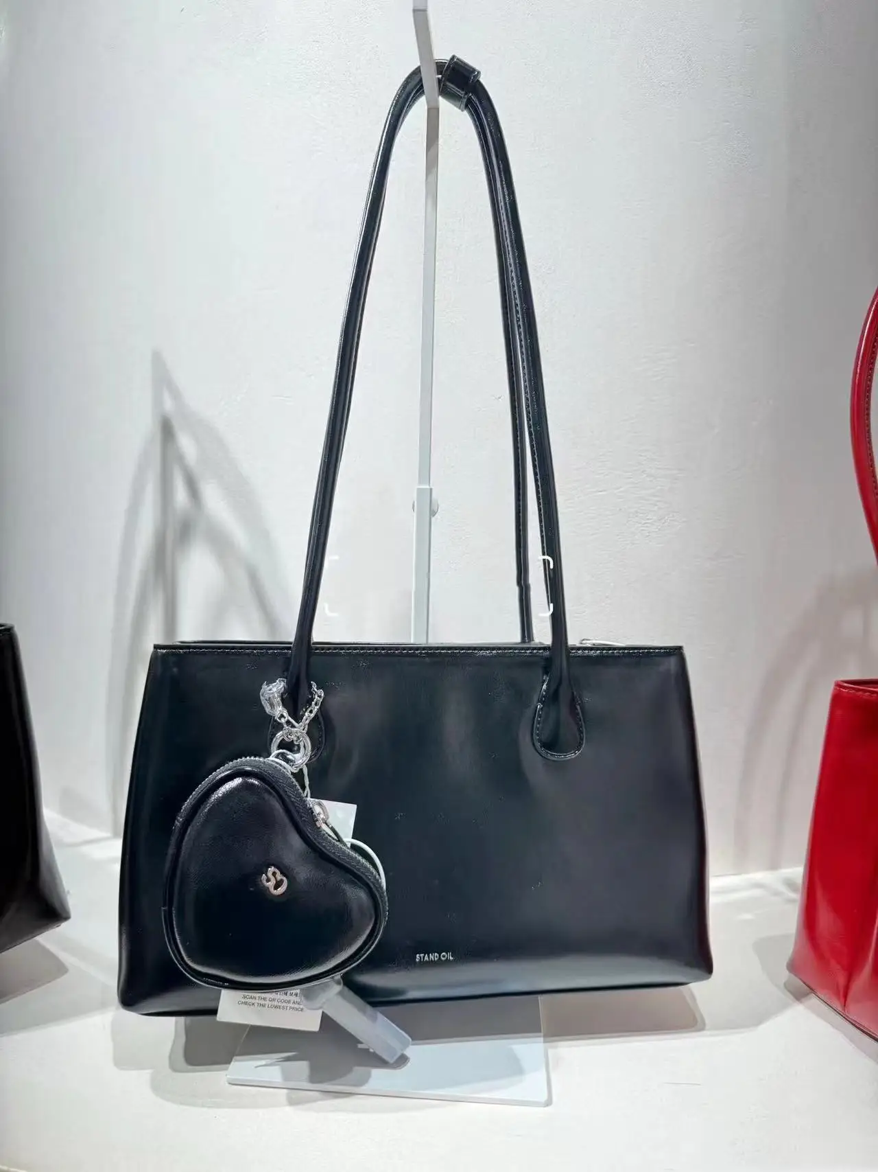 

Large Capaci Long Handle Tote Bag Underarm Handbag Stand Oil Brand Korean Sle Single oulder Bag for Youth in Autumn And...