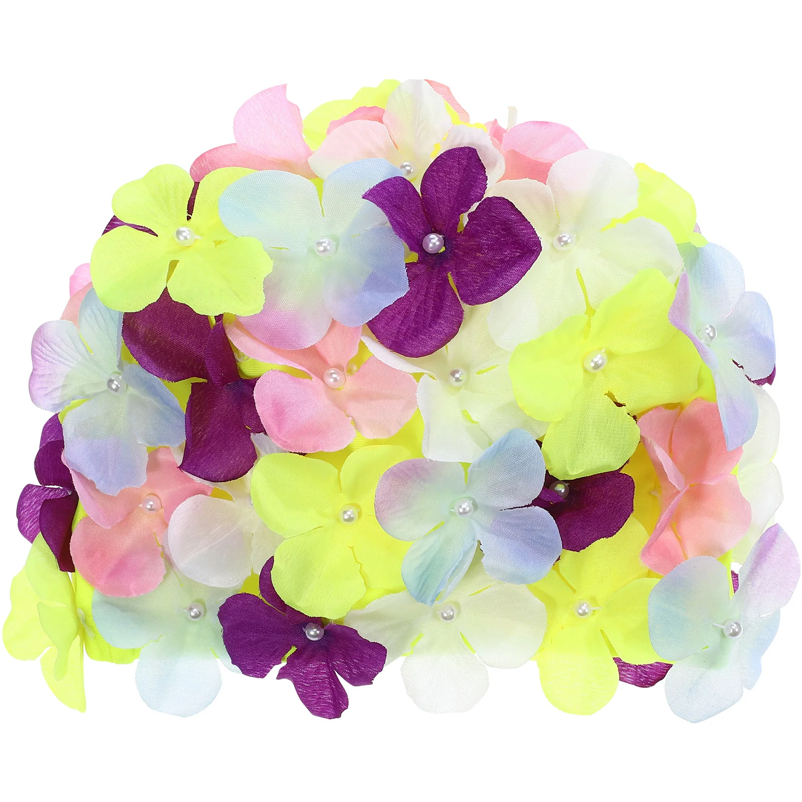 

Large Size Swim Cap Bathing Hat for Women Men Child Floral Durable Reusable Comfortable Anti Skid Swimmers Sun Protection