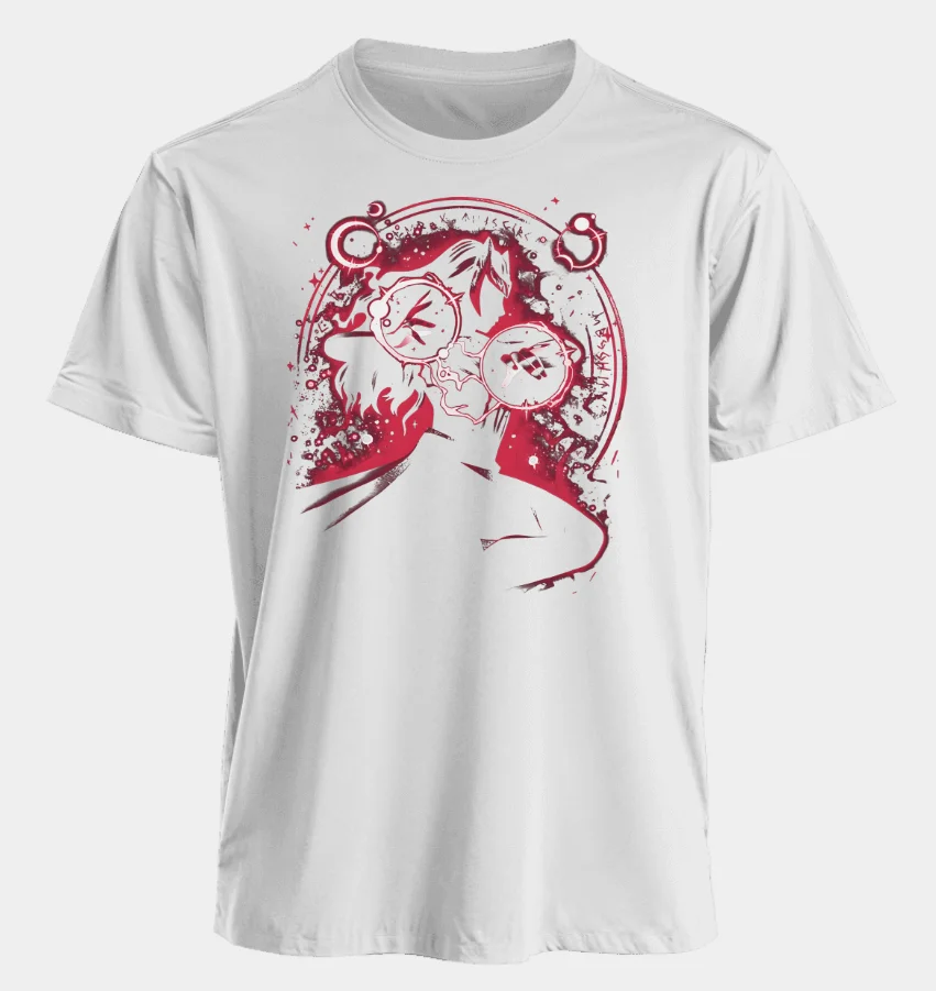 Marvel Men's and Women's T-shirts Scarlet Witch Summer US Spring and Autumn New Sports and Fitness Trend Oversized Short-sleeved view 5