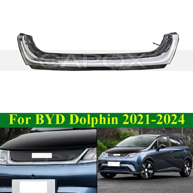 CAPQX LED Daytime Running Light DRL For BYD Dolphin 2021-2024 Front Grill Light Front Position Light