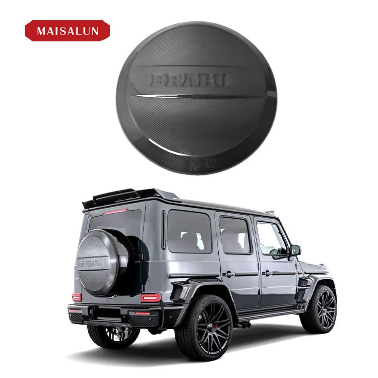 B Style W464 Carbon Fiber Tire Cover Rear Trunk Spare Wheel Cover for Mercedes Benz G-class W464 W463 W463A G63 G350 G550