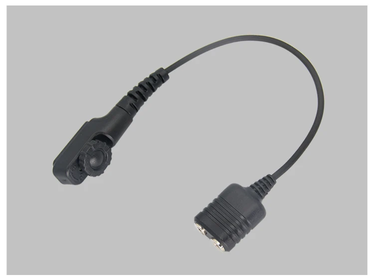 Adapter Kabel Stecker für Hytera HYT PD700 PD70 PD780 PD782 PD790EX PT580H Walkie Talkie K-Typ 2 Pin Headset mikrofon – Detail 2
