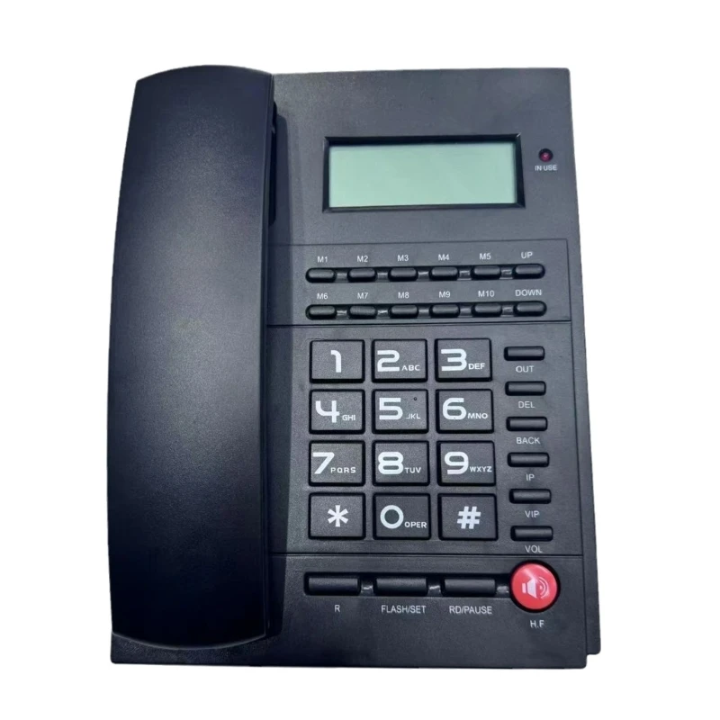 Home Landline Fixed Telephone Desk Phone Caller Identification Corded Phone Speed Dials No Need Battery Telephones