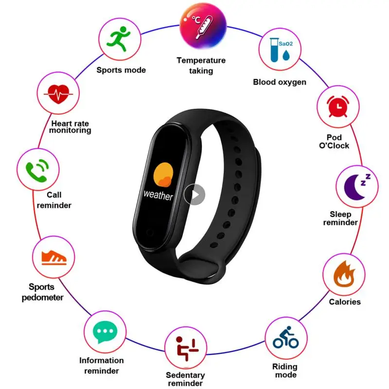 M6 Smart Watch Men Women Fitness Sports Smart Band Fitpro Global Version Music Heart Rate Take Smartwatch relógios inteligentes